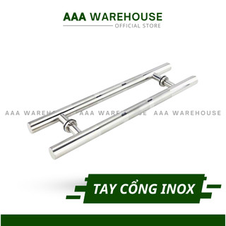 Tay Nắm INOX dùng cho cửa cổng, cửa sắt, cửa gỗ - Tay nắm cửa cổng inox dài 40cm 50cm 60cm
