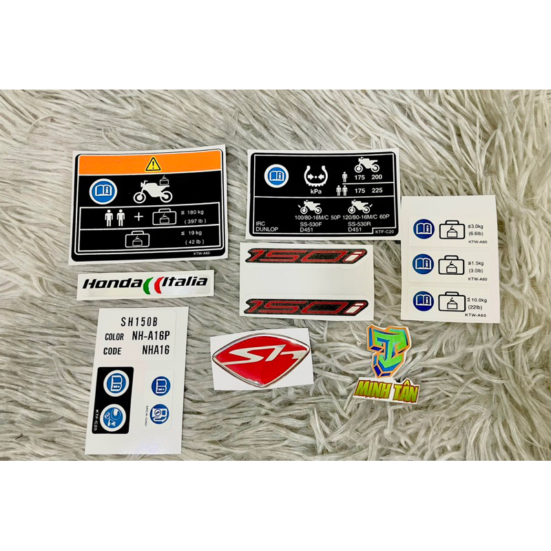 Bộ tem thông số Sh ý 2010-2012 hàng công ty loại 1 tem đẹp