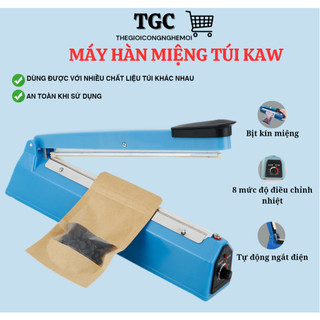 Máy hàn miệng túi dập tay KAW PFS size 40,30,20, bảo quản thực phẩm