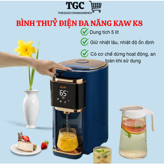 Bình thuỷ điện đa năng KAW,dung tich lớn,làm nóng nước đến nhiệt độ theo nhu cầu,ngắt điện,an toàn,thiết kế thông minh