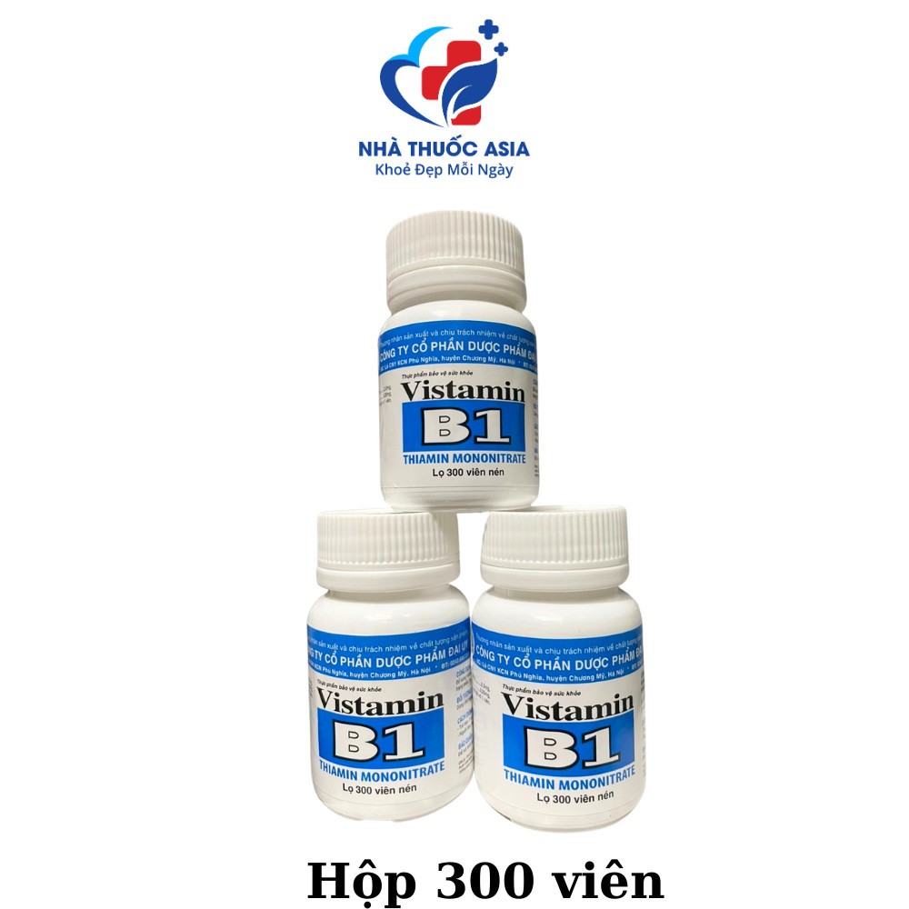 Vitamin B1 Đại Uy ăn ngủ ngon, làm đẹp, đắp mặt, dưỡng trắng, gội đầu kích mọc tóc - lọ 300 viên