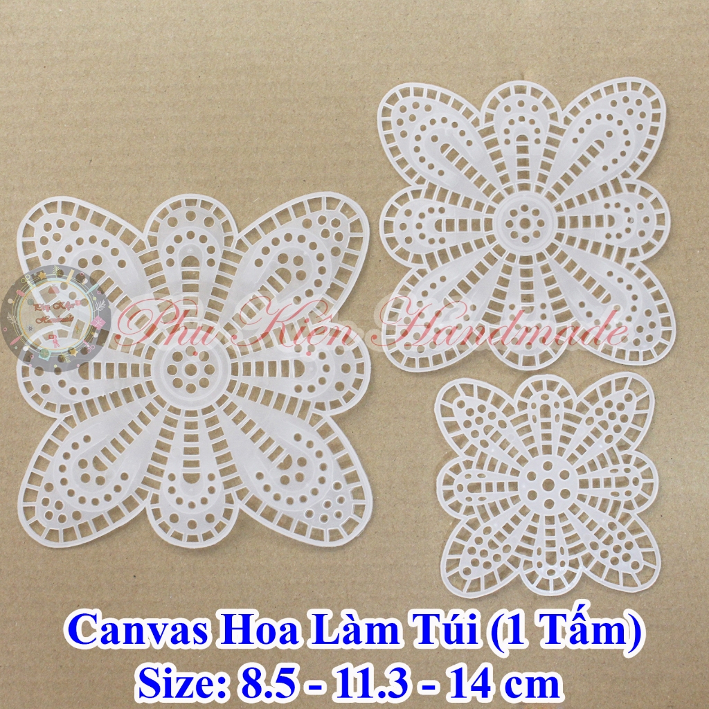 Canvas hoa làm túi (1 tấm)