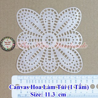 Canvas hoa làm túi (1 tấm)