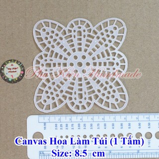 Canvas hoa làm túi (1 tấm)