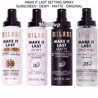 Xịt Khoá Nền Giữ Lớp Trang Điểm Milani Make It Last Setting Spray 60ml