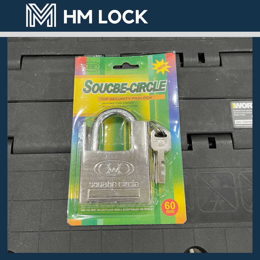 Ổ KHOÁ CHỐNG CẮT  (50, 60mm)- THÉP CARON SIÊU CỨNG - CHỐNG NẮNG, MƯA - HM LOCK