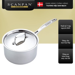 Nồi inox đáy từ scanpan fusion5 16cm 74231600 2l, thiết kế 5 lớp đúc liền thân đáy, inox 18/10 cao cấp