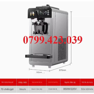 máy làm kem tươi để bàn 1 vòi  công suất 850w , bảo hành 1 năm