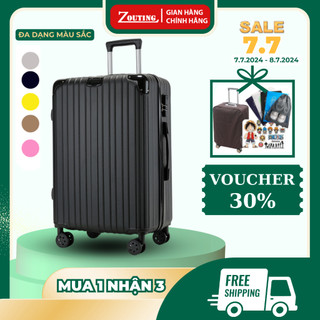 Vali du lịch vali zouting cao cấp z03 size20/24inch, vali kéo thời trang 2024 hỗ trợ bảo hành 5 năm
