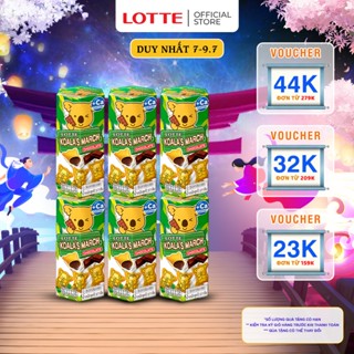 Combo 6 hộp Bánh gấu Koala's March nhân sô cô la 37 g