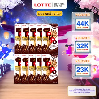 Combo 10 hộp Bánh que Toppo nhân sô cô la hương Vani 40 g (hộp)