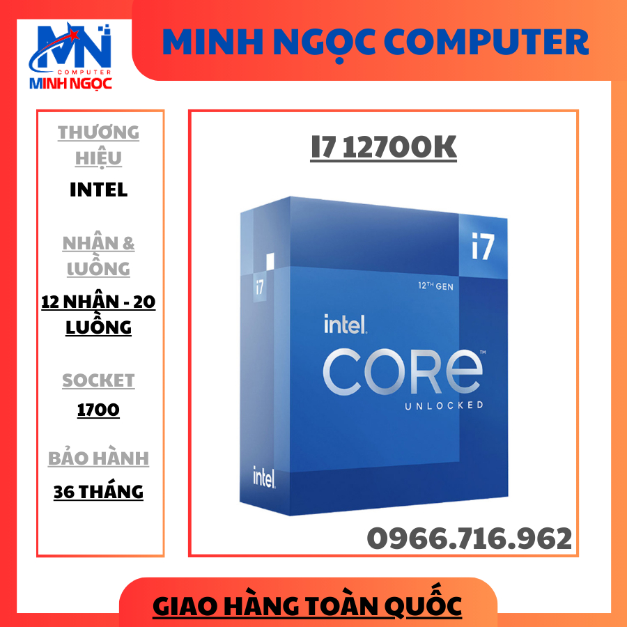 CPU Intel Core i7-12700K Box NK (25M Cache, up to 5.00 GHz, 12C20T, Socket 1700)