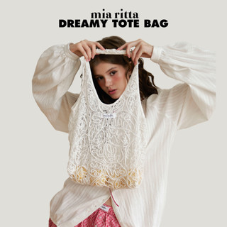 Túi Dreamy Tote Bag Mia Ritta PK014 - Túi tote ren hoa trắng - Túi đeo vai ren thêu