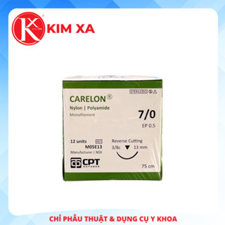 CHỈ PHẪU THUẬT KHÔNG TIÊU DÙNG TRONG THẨM MỸ CPT CARELON NYLON Số 7/0 - M05E13 (hộp 12 tép)