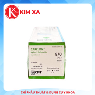 CHỈ PHẪU THUẬT KHÔNG TIÊU DÙNG TRONG THẨM MỸ CPT CARELON NYLON Số 8/0 - M04E06L30 (hộp 12 tép)