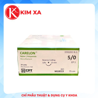 CHỈ PHẪU THUẬT KHÔNG TIÊU DÙNG TRONG THẨM MỸ CPT CARELON NYLON số 5/0 - M10E13 (hộp 24 tép)
