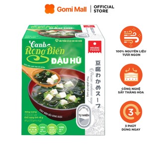 Canh Rong Biển Đậu Hũ Ăn Liền Asuzac 48g (4g X 12 Gói) Chay Mặn Đều Dùng Được Gomi Flagship Store