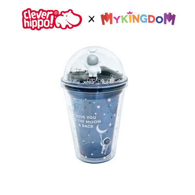 Ly Nhựa Clever Cup Astronaut Galaxy Xanh Cleverhippo Pcup05 CLEVER HIPPO PCUP05/BLUE