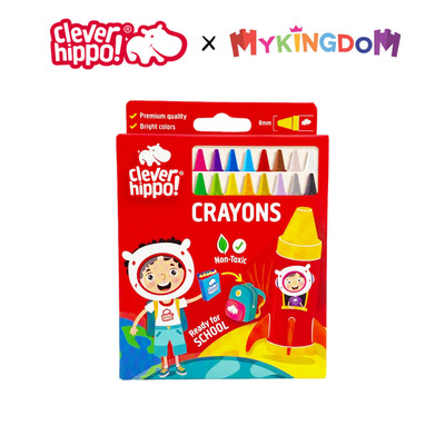 Bộ Bút Sáp Màu Colorful - 16 Màu CLEVER HIPPO CRAYON1601