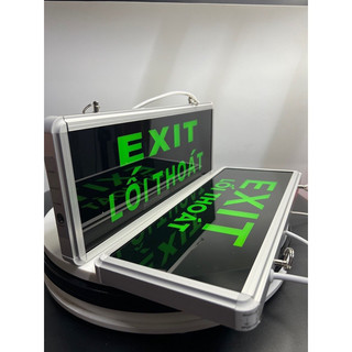 Đèn Exit 1 mặt có chữ lối thoát Đèn Exit 2 mặt có chữ lối thoát
