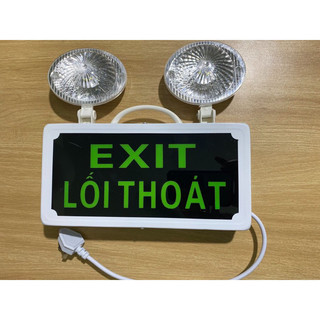 Đèn Exit 1 mặt có chữ lối thoát Đèn Exit 2 mặt có chữ lối thoát