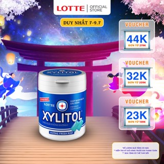 Kẹo Gum không đường Lotte Xylitol - Hương Fresh Mint 130,5 g