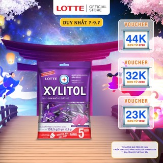 Kẹo Gum không đường Lotte Xylitol - Hương Blueberry Mint 159,5 g
