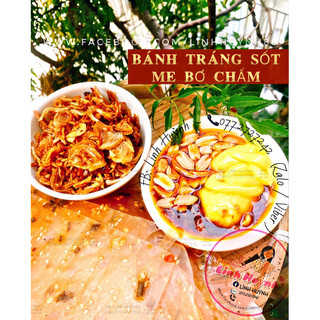 BÁNH TRÁNG SỐT ME BƠ CHẤM & SỐT ME CHẤM - kèm sate nhà làm