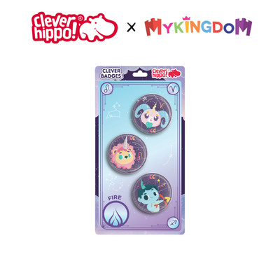 Đồ Chơi CLEVER HIPPO Huy Hiệu Unicorn Horoscope - Fire BADGE04