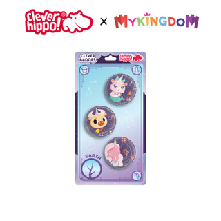 Đồ chơi cleverhippo huy hiệu unicorn horoscope - earth badge03