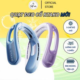Quạt Đeo Cổ Rtako Mới - Quạt Mini Không Cánh, Tiện Dụng Khi Hoạt Động Ngoài Trời, Yên Tĩnh, Sạc USB