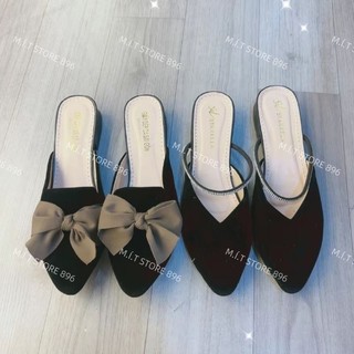Combo 2 đôi sục nữ, sục mũi nhọn xinh xắn đế 2-3p