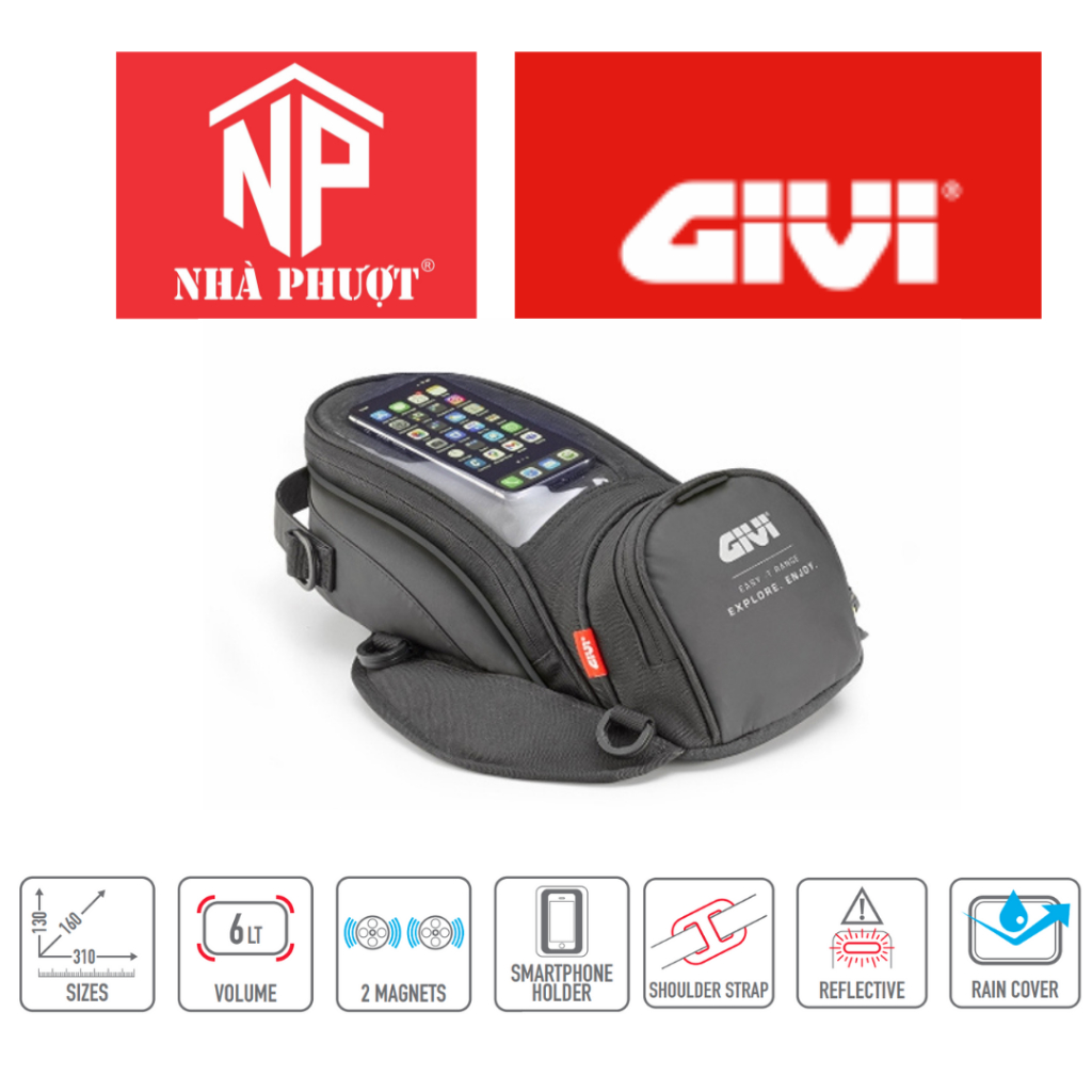 TÚI HÍT BÌNH XĂNG GIVI EA138B