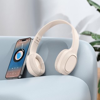 Tai nghe Bluetooth chụp tai hoco W46 chính hãng pin 20h nghe gọi có  cổng AUX 3.5mm, micro đàm thoại