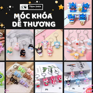 Móc khóa cute hoạt hình anime xinh dễ thương phụ kiện trang trí móc chìa khóa cute đeo balo túi xách