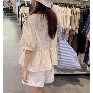 DOB - Quần short kaki Hàn phối ren Dora