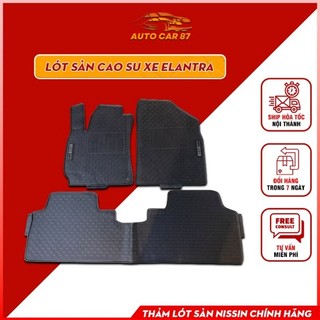 Thảm Lót Sàn Cao Su Cho Xe Elantra - hàng không mùi , cao su đúc, vừa form xe, dễ vệ sinh
