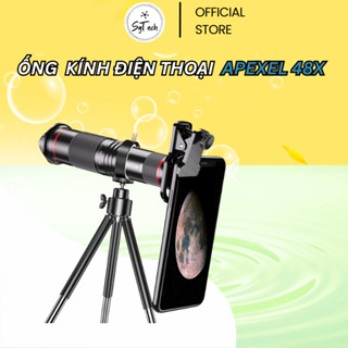  Lens Điện Thoại Di Động Apexel - Ống kính Góc Rộng Tele Photo X36 X48 Zoom Siêu Nét Chất Lượng Cao 