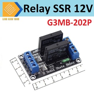 Solid State Relay Mạch 2 relay SSR 12VDC 2A kích mức thấp