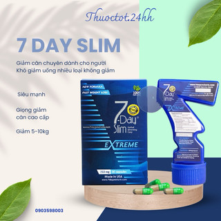  Viên uống giảm cân 7 DAY SLIM siêu mạnh dành cho mỡ rắn cứng -Chuẩn Mỹ 