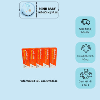 Vitamin d3 uvedose liều cao 100000 ui-1 của pháp liều cho 3 tháng - dùng cho bé từ 18 tháng