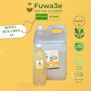 Refill  Nước rửa chén Fuwa3e 1L  - hữu cơ 100% thiên nhiên - tiết kiệm hơn