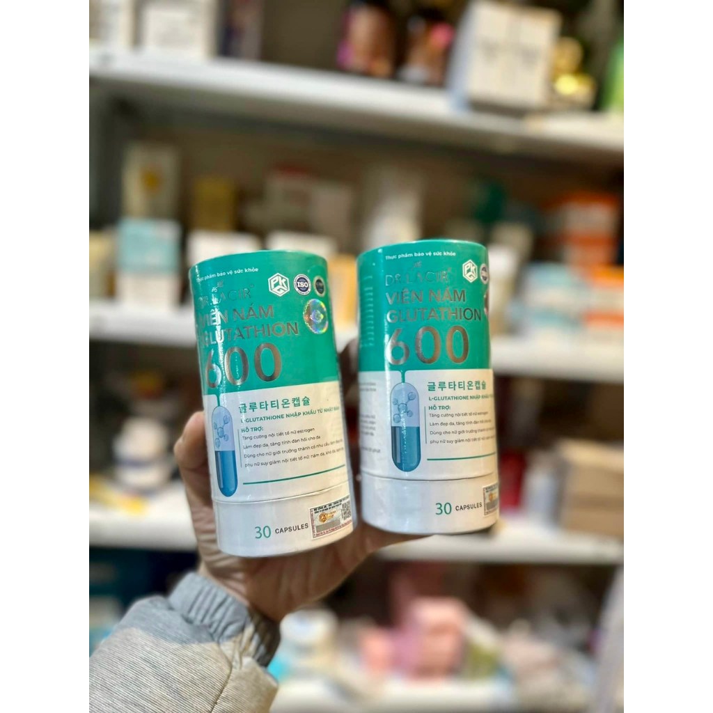 Viên uống trắng da mờ nám glutatthion 600 chính hãng ngăn ngừa nám tàn nhang, bổ xung nội tiêt tố nữ