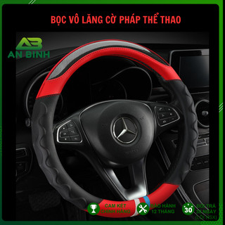 Bọc vô lăng kiểu dáng cờ pháp thể thao, bọc vô lăng dcut thể thao phù hợp xe 4-7 chỗ, đường kính vô lăng 37-38cm