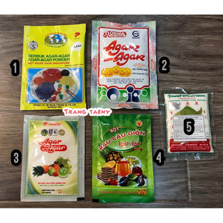 Bột làm thạch rau câu giòn Agar (Singapore , Hải Long , Hoàng Yến , Rovin , Cá Vàng)