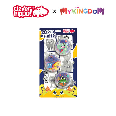 Đồ Chơi CLEVER HIPPO Huy Hiệu Little Monster Tinh Nghịch BADGE06 - Giao hàng ngẫu nhiên