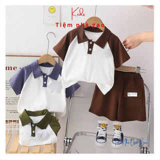 [XẢ KHO] Bộ cộc tay mùa hè cho bé trai áo polo quần túi hộp lên form siêu đẹp thấm hút mồ hôi BC1