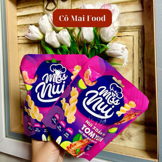 Snack nui sấy giòn tẩm gia vị thơm ngon - nui chiên giòn thương hiệu miss nui - đồ ăn vặt ngon gói 18gram vinasnack