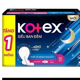 Băng vệ sinh kotex 8 miếng có cánh bạn ngày, ban đêm các loại