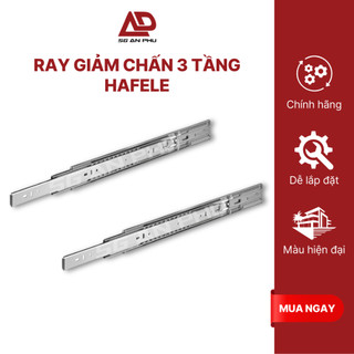[Tặng vít] Ray bi 3 tầng giảm chấn 300mm, 350mm, 400mm, 450mm, 500mm HAFELE 494.02 | NPP SG An Phú